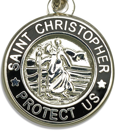 St.Christopher silver black item photo2