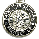St.Christopher silver black
