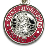 St.Christopher セント クリストファー ブレスレット silver fuchsia