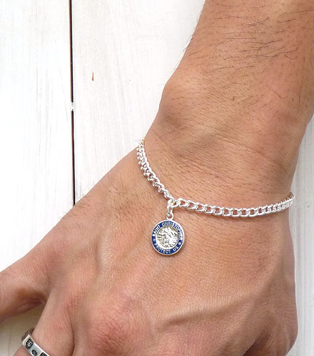 St.Christopher silver royalblue item photo3