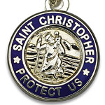 St.Christopher セント クリストファー ブレスレット silver royalblue