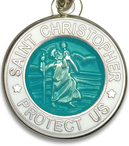 St.Christopher turquoise white item photo2