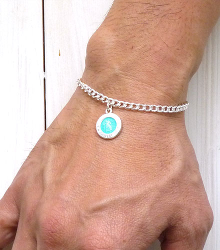 St.Christopher turquoise white item photo3