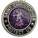 St.Christopher violet black