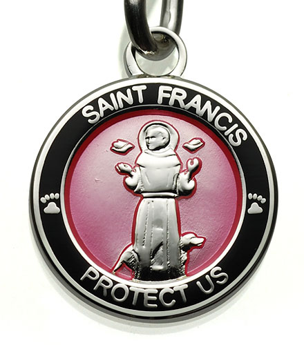St.Christopher St.Francis pink-black item photo2