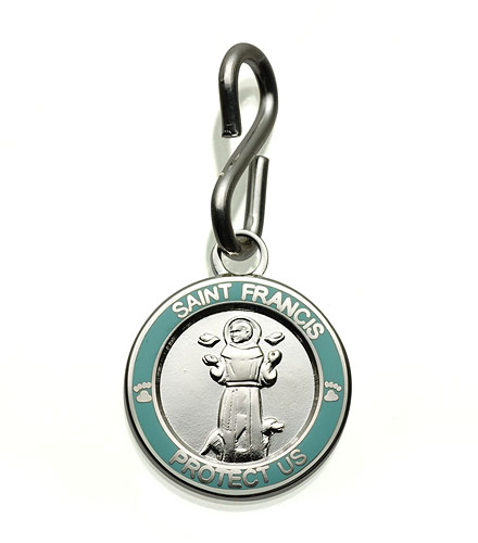 St.Christopher St.Francis silver-babyblue item photo1