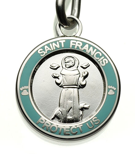 St.Christopher St.Francis silver-babyblue item photo2