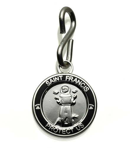 St.Christopher St.Francis silver-black item photo1