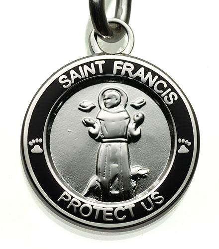 St.Christopher St.Francis silver-black item photo2