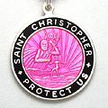 St.Christopher セント クリストファー ラージ fuchsia-black pair