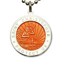 St.Christopher セント クリストファー ラージ orange-white pair