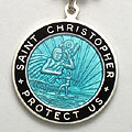 St.Christopher セント クリストファー ラージ turquoise-black pair